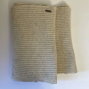TOMS Target Oatmeal Beige Chunky Ribbed Knit Scarf One Size Neutral Winter Wrap